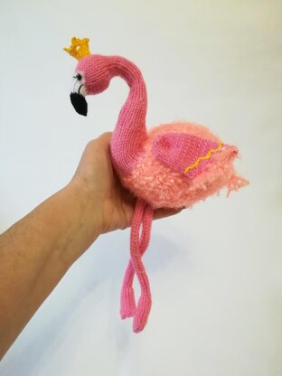 Knitting Pattern  pink flamingo