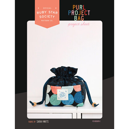 Moda Fabrics Purl Project Bag  - Downloadable PDF
