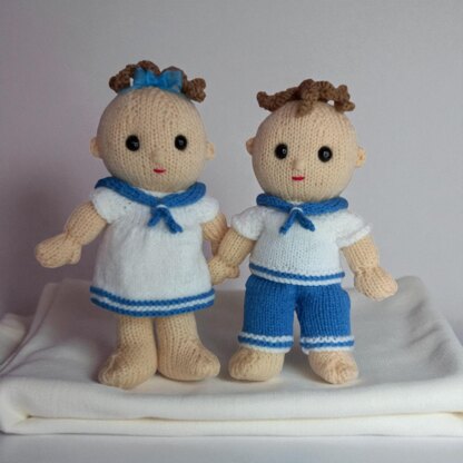 Betsy and Ben Sailor Suits