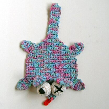 Crochet Splat Cat Coaster
