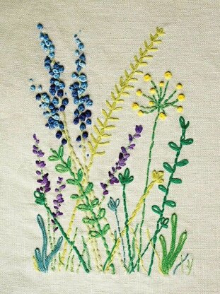 DMC Wild Flowers (with Magic Paper) Embroidery Kit - 40cm x 1cm x 40cm 