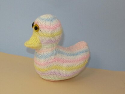 Candy Stripe Baby Duck Toy