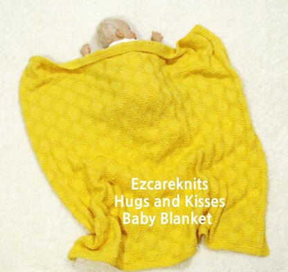 HUGS AND KISSES BABY BLANKET