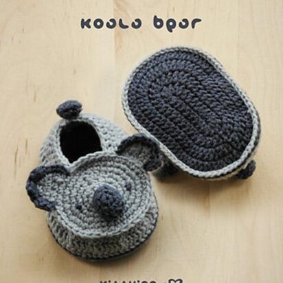 Koala Bear Baby Booties