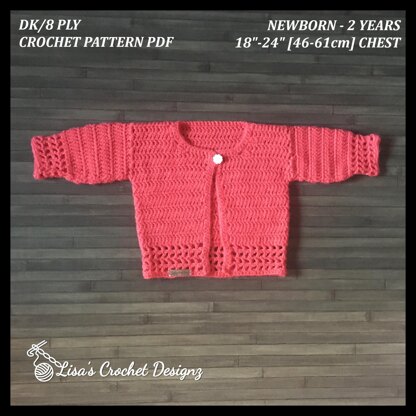 Coral Baby Cardigan