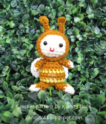 Bee, sunflowers and ladybug amigurumi crochet pattern 