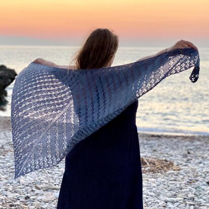 Diamond Cascade Shawl