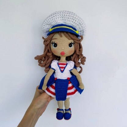 Doll outfit amigurumi, Crochet doll clothes pattern for Astrid in English, Deutsch and Français