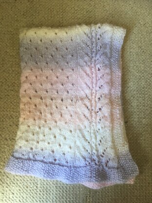 sweet pea ombré baby blanket