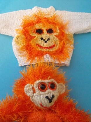 OLLIE ORANGUTAN JUMPER KNITTING PATTERN - MADMONKEYKNITS