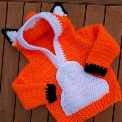 Fox Hoodie Crochet pattern by Granny Lawlor | LoveCrafts