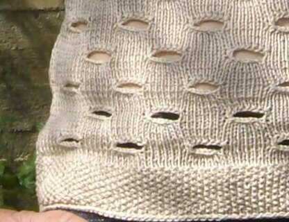 FALCONARA, cotton jumper in a hole pattern