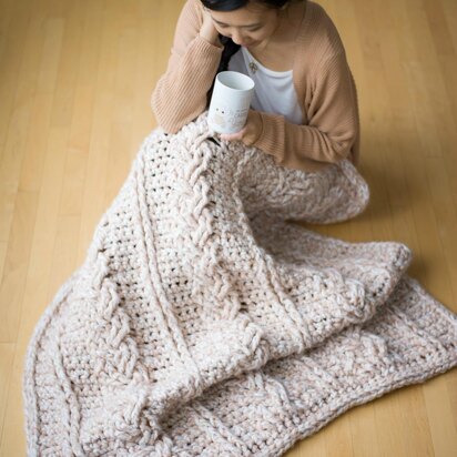 Chunky Braided Cabled Blanket