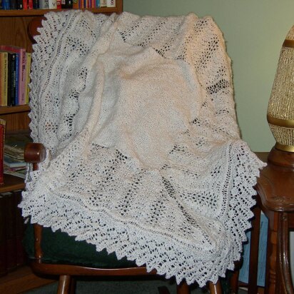 Shetland Lace Christening Shawl