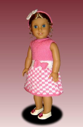 Knitting Pattern for Dolls. Fits American Girl, 18 inch, Gotz, Maplelea girl. 040