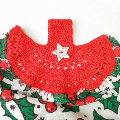 Christmas Crochet: Tea Towel Topper