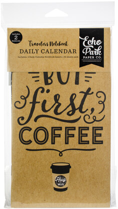 Echo Park Paper Echo Park Traveler's Notebook Insert 4.5"X8.25" - Coffee & Friends Daily Calendar
