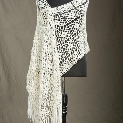 Laurel Crocheted Stole in Rozetti Yarns Polaris - Downloadable PDF
