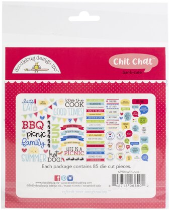 Doodlebug Odds & Ends Chit Chat Die-Cuts - Bar-B-Cute