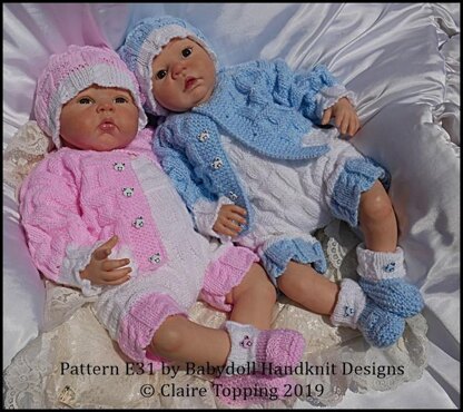 Jacket & Shorts with bib set 16-22 inch dolls/newborn/0-3m baby