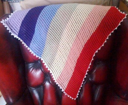 Lacy Rainbow Blanket