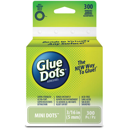Glue Dots Clear Dot Roll - Mini .1875" 300/Pkg