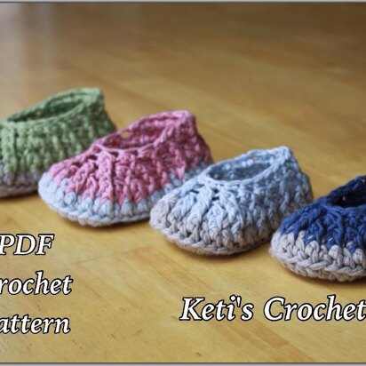 Organic Cotton Crochet Bootees