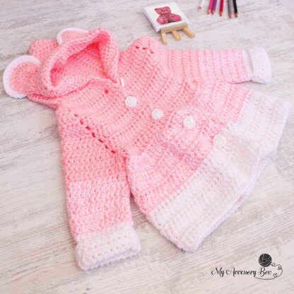 Easy Crochet Girl Cardigan Pattern