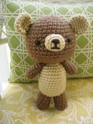 Little Amigurumi Bear and Mushroom Pattern Set