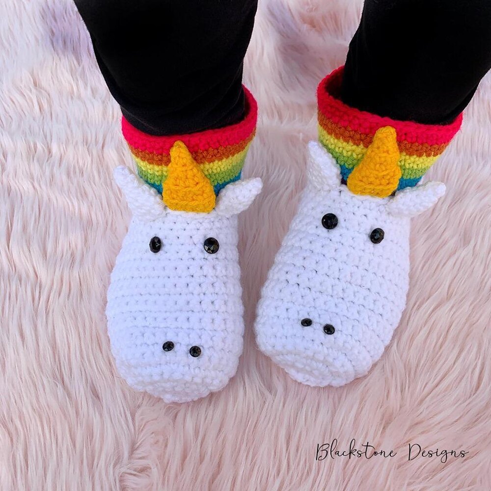 Unicorn on sale slippers adults