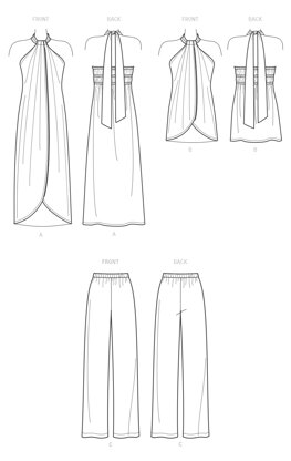 New Look Misses' Tops and Pants N6736 - Paper Pattern, Size 6-8-10-12-14-16-18