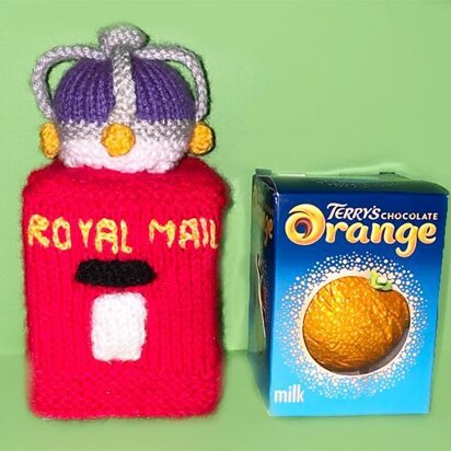 Royal Mail Pillar Box Choc Orange Box Cover