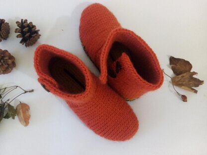 Slippers Boots. Crochet pattern