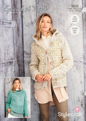 Women Jumpers in Stylecraft Special XL Tweed - 9808 - Downloadable PDF