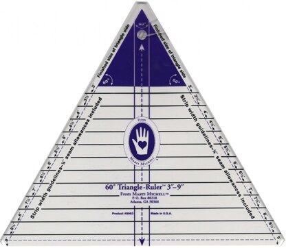 Marti Michell Ruler Large 60-degree Triangle Quilting Template