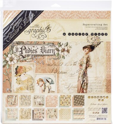 Graphic 45 Deluxe Collector's Edition Pack 12"X12" - A Ladies' Diary