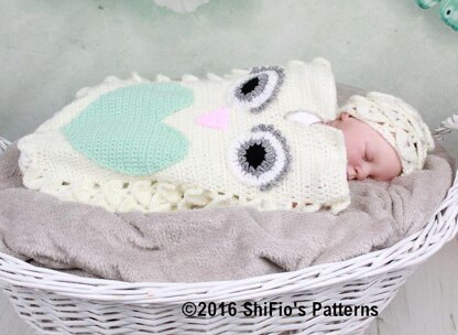 Crochet pattern Croc St Owl Cocoon #341