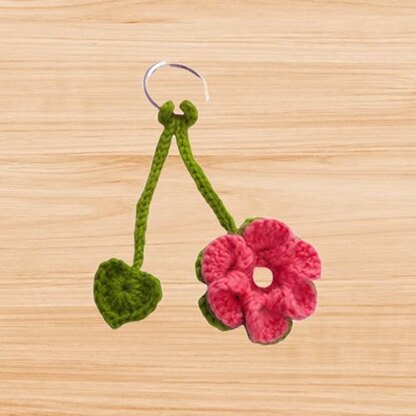 Crochet flower bookmark