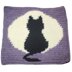 Cat on Full Moon Pillow Sham