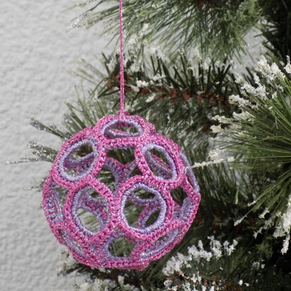 Crochet Christmas Ball Upcycling