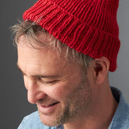 Steve's Beanie in Caron Simply Soft - Downloadable PDF