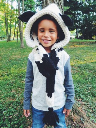 Caldwell the Cow Hooded Scarf