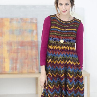 Zig Zag Dress in Lion Brand Heartland - L32160