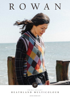 Heathland Multicolour Waistcoat in Rowan Pebble Island - Downloadable PDF