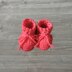 Coral Baby Booties