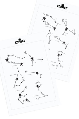 Constellations  in DMC - PAT0137 -  Downloadable PDF