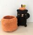 Crochet Cat in a Pumpkin