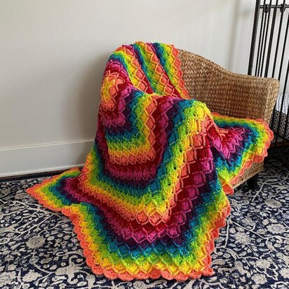 Rainbow Bavarian Throw