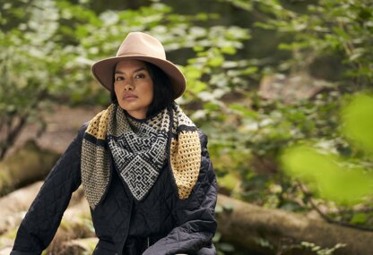 Mosaic Shawl in Rowan Felted Tweed - Downloadable PDF