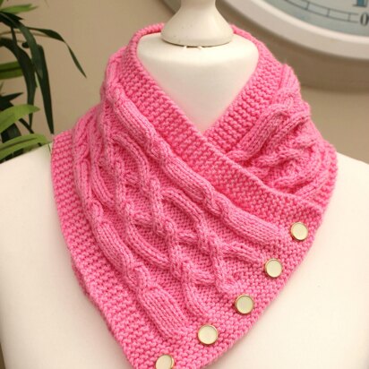 Knitting Pattern Ladies Neckwarmer, Scarf #592